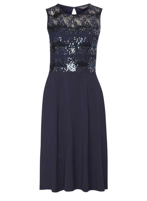 Midnight blue shop sequin dress